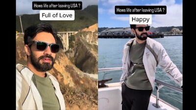 The man shared his “life update” two years after leaving US. (Instagram/@growwith_ani) The man shared his “life update” two years after leaving US. (Instagram/@growwith_ani)