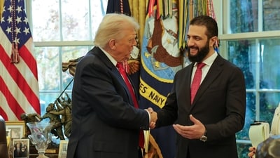 Speaking about Syrian leader Ahmed al-Sharaa, US President Donald Trump said, "I have confidence that he will be able to do the job". (AP)