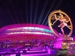 Gram it: Bharat Mandapam, at Pragati Maidan, is lit up and ready to welcome visitors as it opens India International Trade Fair in the Capital. The annual event usually draws thousands of visitors, every year. Gram it: Bharat Mandapam, at Pragati Maidan, is lit up and ready to welcome visitors as it opens India International Trade Fair in the Capital. The annual event usually draws thousands of visitors, every year.