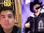 Singer and accordion player, Alfredo Olivas.