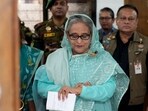 Sheikh Hasina and the two others have been accused of committing crimes under five counts.
