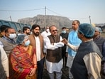 Delhi urban minister Ashish Sood seen inspecting the Bhalswa landfill (Sanchit Khanna/ HT) Delhi urban minister Ashish Sood seen inspecting the Bhalswa landfill (Sanchit Khanna/ HT)