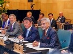 In this image posted on November 12, India’s External Affairs Minister S Jaishankar (second from right) during the G7 Foreign Ministers’ Meeting outreach session on Maritime Security and Prosperity, in Canada. (PTI) In this image posted on November 12, India’s External Affairs Minister S Jaishankar (second from right) during the G7 Foreign Ministers’ Meeting outreach session on Maritime Security and Prosperity, in Canada. (PTI)