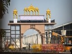 Preparations under way for the event (Sanchit Khanna/ HT)