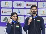 Samrat Rana won gold in 10m air pistol and silver in mixed team event with Esha Singh. (NRAI)