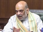 Union home minister Amit Shah chairs a high-level security meeting at his residence on Tuesday. (ANI Video Grab) Union home minister Amit Shah chairs a high-level security meeting at his residence on Tuesday. (ANI Video Grab)