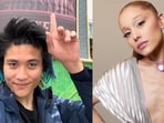 People on the internet were quick to recognize the individual who accosted Ariana Grande as Johnson Wen or ‘Pyjama Man’,(X/@kattilacs, @HitsAndCharts)