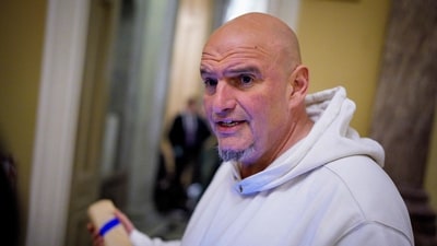 Senator John Fetterman was transported to a hospital in Pittsburgh after he fell. (Getty Images via AFP) Senator John Fetterman was transported to a hospital in Pittsburgh after he fell. (Getty Images via AFP)