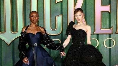 Ariana Grande faced a terrifying moment at the Singapore premiere of Wicked when an overzealous fan rushed her. Co-star Cynthia Erivo quickly intervened, shielding her. REUTERS/Jack Taylor (REUTERS)