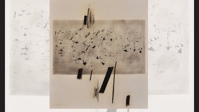 In Gajwani’s compositions, dots, strokes and negative spaces become instruments of rhythm and stillness. In Gajwani’s compositions, dots, strokes and negative spaces become instruments of rhythm and stillness.