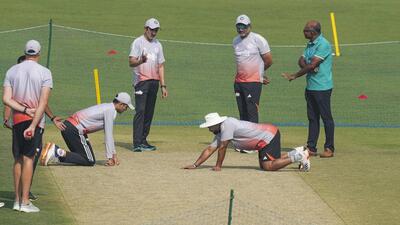 India face a tricky Eden Gardens pitch that has left India mulling a few bowling combinations ahead of the first Test against South Africa. (PTI) India face a tricky Eden Gardens pitch that has left India mulling a few bowling combinations ahead of the first Test against South Africa. (PTI)