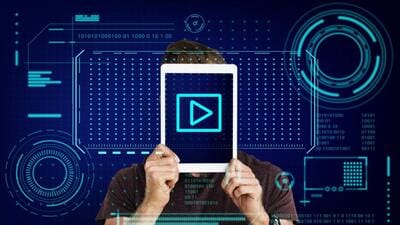Play Button Media Player Podcast Graphic Play Button Media Player Podcast Graphic