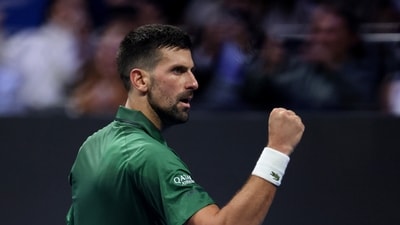 Novak Djokovic in action. (REUTERS)