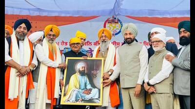The Delhi Sikh Gurdwara Management Committee (DSGMC) on Thursday launched the “Dharam Rakhiak Yatra”, a religious procession, from Anandpur Sahib, marking the 350th martyrdom anniversary of Guru Teg Bahadur, the ninth Sikh Guru