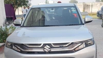 The Jammu and Kashmir Police, along with central agencies, on Thursday began examining a suspicious Maruti Brezza (HR87U9988) The Jammu and Kashmir Police, along with central agencies, on Thursday began examining a suspicious Maruti Brezza (HR87U9988)