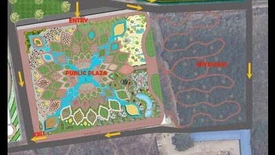 The blueprint of the proposed ₹124 cr Indo-Japanese cultural park (SOURCED) The blueprint of the proposed ₹124 cr Indo-Japanese cultural park (SOURCED)