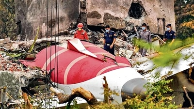 The plea by Captain Sabharwal’s father and the Federation of Indian Pilots has sought a court-monitored investigation into the June 12 crash. (PTI) The plea by Captain Sabharwal’s father and the Federation of Indian Pilots has sought a court-monitored investigation into the June 12 crash. (PTI)