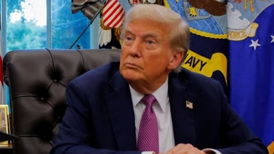 President Donald Trump at the Oval Office. (REUTERS)