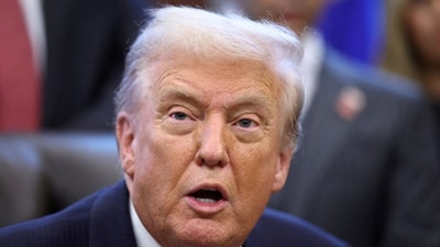 President Donald Trump at the White House. (REUTERS)