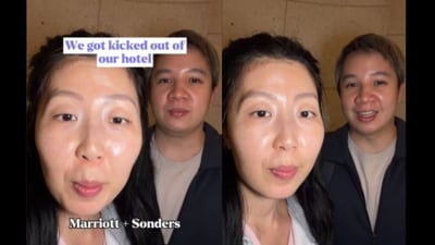 Marriott ended the partnership with Sonder on November 9. (TikTok/@minjunandkevin)