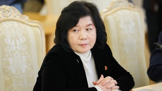 North Korean Foreign Minister Choe Son Hui looks on when meeting with Russia's Foreign Minister in Moscow. (AFP)