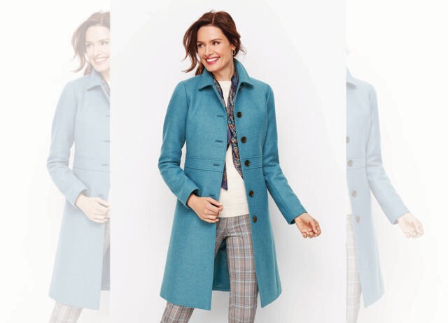 A pastel cashmere coat will spruce up many different types of outfits. (ADOBE STOCK) A pastel cashmere coat will spruce up many different types of outfits. (ADOBE STOCK)