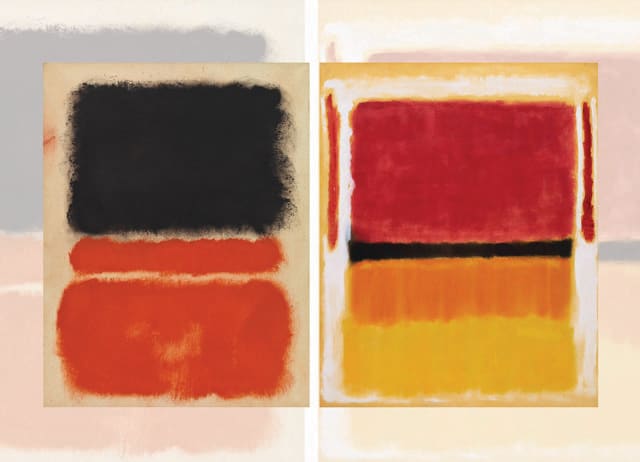 Many viewers might compare Gajwani’s layered abstract works to the American painter Mark Rothko. Many viewers might compare Gajwani’s layered abstract works to the American painter Mark Rothko.