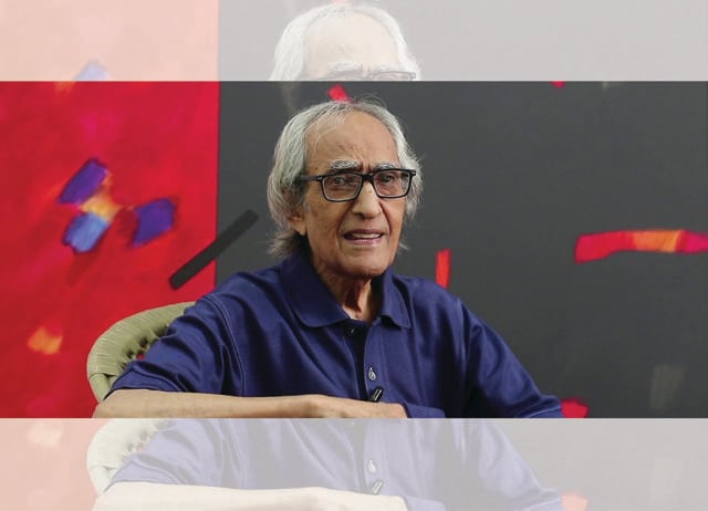 Gajwani often compares his art to music. He composes visual scores that blur sound and sight. Gajwani often compares his art to music. He composes visual scores that blur sound and sight.