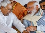 Bihar chief minister Nitish Kumar with Prime Minister Narendra Modi during the election campaign in Patna. (Photo from X) Bihar chief minister Nitish Kumar with Prime Minister Narendra Modi during the election campaign in Patna. (Photo from X)
