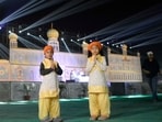Little devotees at the show on Friday. (Manish/HT) Little devotees at the show on Friday. (Manish/HT)