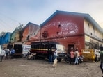 Mumbai, India. Nov 13, 2025 - Fishermen`s godowns sealed by Mumbai Port Trust (MPT) at Sasson dock in Colaba. A directive from the state prohibits the sale of fish at Sassoon Docks, one of Mumbai’s oldest and most active fish landing sites. Mumbai, India. Nov 13, 2025. (Photo by Raju Shinde/HT Photo) (Raju Shinde)