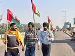 The Qaumi Insaaf Morcha called off its protest at Shambhu toll barrier on the Punjab and Haryana border on the Rajpura-Ambala-Delhi highway on Friday. (HT Photo) The Qaumi Insaaf Morcha called off its protest at Shambhu toll barrier on the Punjab and Haryana border on the Rajpura-Ambala-Delhi highway on Friday. (HT Photo)