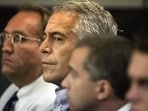 In this July 30, 2008, file photo, Jeffrey Epstein, center, appears in court in West Palm Beach, Fla.