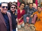 Govinda, Dharmendra and Sunita Ahuja Govinda, Dharmendra and Sunita Ahuja