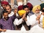 Tarn Taran election result 2025: Aam Aadmi Party national convener Arvind Kejriwal, Punjab CM Bhagwant Mann and party candidate Harmeet Singh Sandhu Tarn Taran election result 2025: Aam Aadmi Party national convener Arvind Kejriwal, Punjab CM Bhagwant Mann and party candidate Harmeet Singh Sandhu