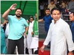 RJD leader Tejashwi Yadav is contesting from the Raghopur assembly constituency and Tej Pratap Yadav is fighting from the Mahua seat. RJD leader Tejashwi Yadav is contesting from the Raghopur assembly constituency and Tej Pratap Yadav is fighting from the Mahua seat.