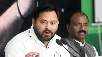 RJD leader Tejashwi Yadav has represented the Raghopur constituency for a decade now. (HT Photo)