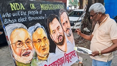 The main contenders for the Bihar election 2025 are the NDA alliance and the Mahagatbandhan alliance. (ANI/Deepak Salvi ) The main contenders for the Bihar election 2025 are the NDA alliance and the Mahagatbandhan alliance. (ANI/Deepak Salvi )