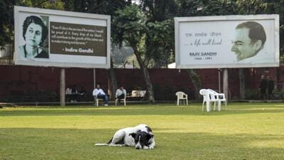 An empty Congress office in New Delhi after their poor performance in the Bihar assembly elections on Friday. (PTI) An empty Congress office in New Delhi after their poor performance in the Bihar assembly elections on Friday. (PTI)