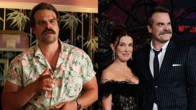 David Harbour essays the role of Jim Hopper, the chief of Hawkins Police Department. He adopts Eleven as his daughter after she flees from the lab. He was 41 when he joined the show and is now 50. (AFP) David Harbour essays the role of Jim Hopper, the chief of Hawkins Police Department. He adopts Eleven as his daughter after she flees from the lab. He was 41 when he joined the show and is now 50. (AFP)