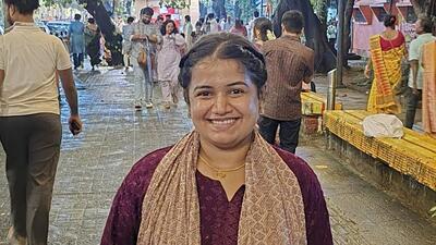Mumbai, India. 08, 2025 - (File Photo) Sanskruti Amin, a 22-year-old Bank employee, lost her life after a cement block fell on her head from a construction building at Kialas Bhavan in the Jogeshwari area of the western suburbs in Mumbai. Mumbai, India. 08, 2025. (Raju Shinde) Mumbai, India. 08, 2025 - (File Photo) Sanskruti Amin, a 22-year-old Bank employee, lost her life after a cement block fell on her head from a construction building at Kialas Bhavan in the Jogeshwari area of the western suburbs in Mumbai. Mumbai, India. 08, 2025. (Raju Shinde)