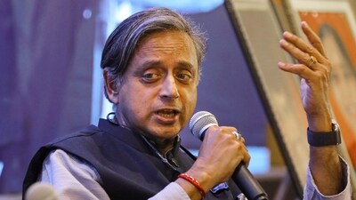 Congress leader and MP Shashi Tharoor delivers the Jyoti Komireddy Memorial Lecture in Hyderabad. (PTI Photo) (PTI) Congress leader and MP Shashi Tharoor delivers the Jyoti Komireddy Memorial Lecture in Hyderabad. (PTI Photo) (PTI)