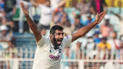 India's Jasprit Bumrah appeals for the wicket of South Africa's Keshav Maharaj (PTI) India's Jasprit Bumrah appeals for the wicket of South Africa's Keshav Maharaj (PTI)