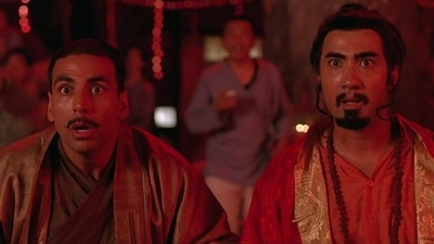 Ranvir Shorey and Akshay Kumar's still from Chandni Chowk To China. Ranvir Shorey and Akshay Kumar's still from Chandni Chowk To China.