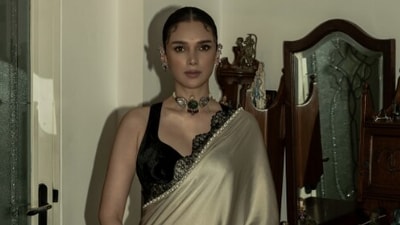 Aditi Rao Hydari was presented with the Superwomaniya Graceful Warrior Award. (Instagram/@aditiraohydari) Aditi Rao Hydari was presented with the Superwomaniya Graceful Warrior Award. (Instagram/@aditiraohydari)