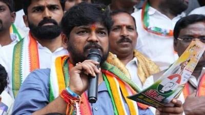 Telangana Congress leader Naveen Yadav. (Photo from X)