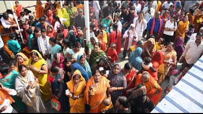 The turnout has risen since 2010 and has been mainly attributed to the Nitish Kumar government women-centric policies. (HT PHOTO) The turnout has risen since 2010 and has been mainly attributed to the Nitish Kumar government women-centric policies. (HT PHOTO)