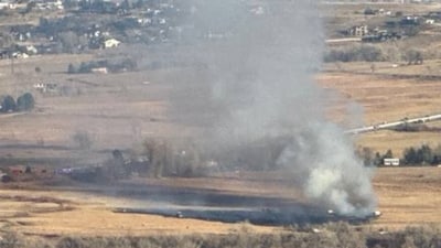 Cherryvale Fire as seen from NCAR trail. (Watch Duty) Cherryvale Fire as seen from NCAR trail. (Watch Duty)