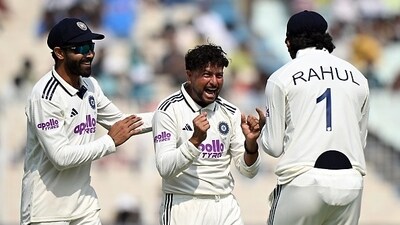 Kuldeep Yadav wasn't behind, dismissing Temba Bavuma and Wiaan Mulder to finish with 2/36 from his 14 overs. (AFP) Kuldeep Yadav wasn't behind, dismissing Temba Bavuma and Wiaan Mulder to finish with 2/36 from his 14 overs. (AFP)