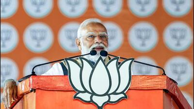 he Prime Minister will address the BJP workers at the party’s office in the national capital. (ANI) he Prime Minister will address the BJP workers at the party’s office in the national capital. (ANI)